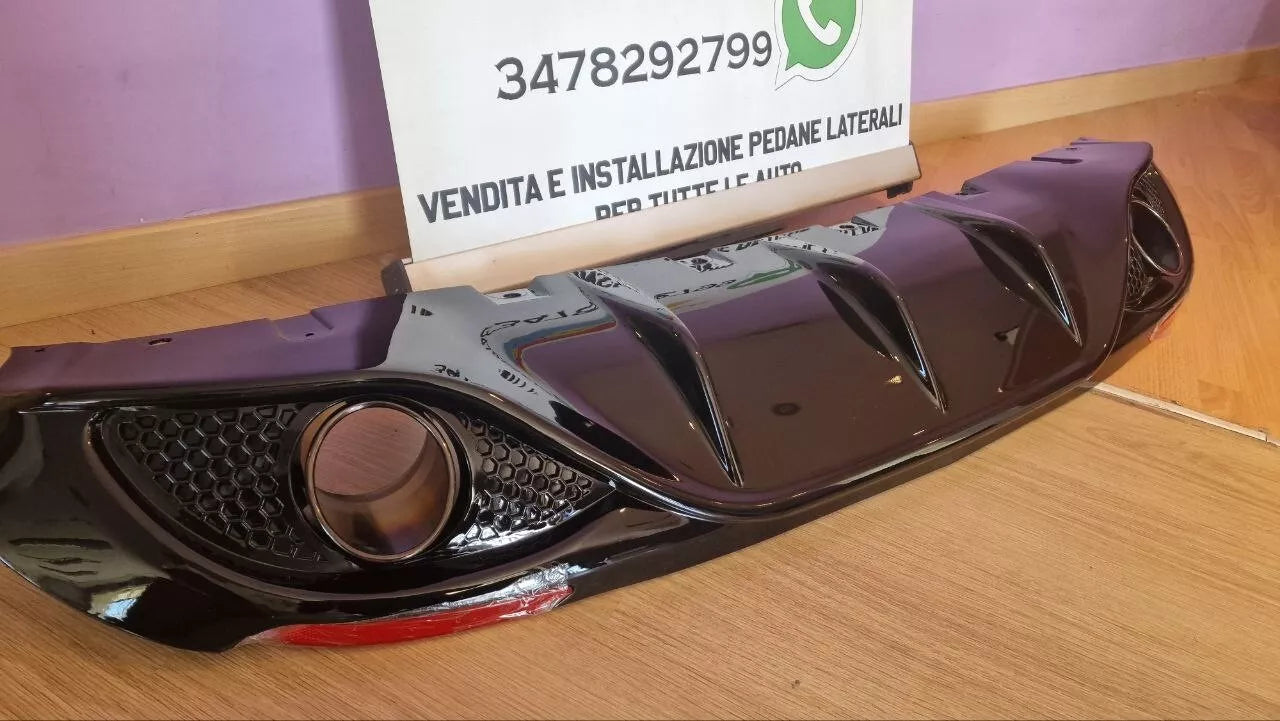 💎DIFFUSORE ADATTO PER GIULIA LOOK VELOCE NERO LUCIDO + TERMINALI NERI💎