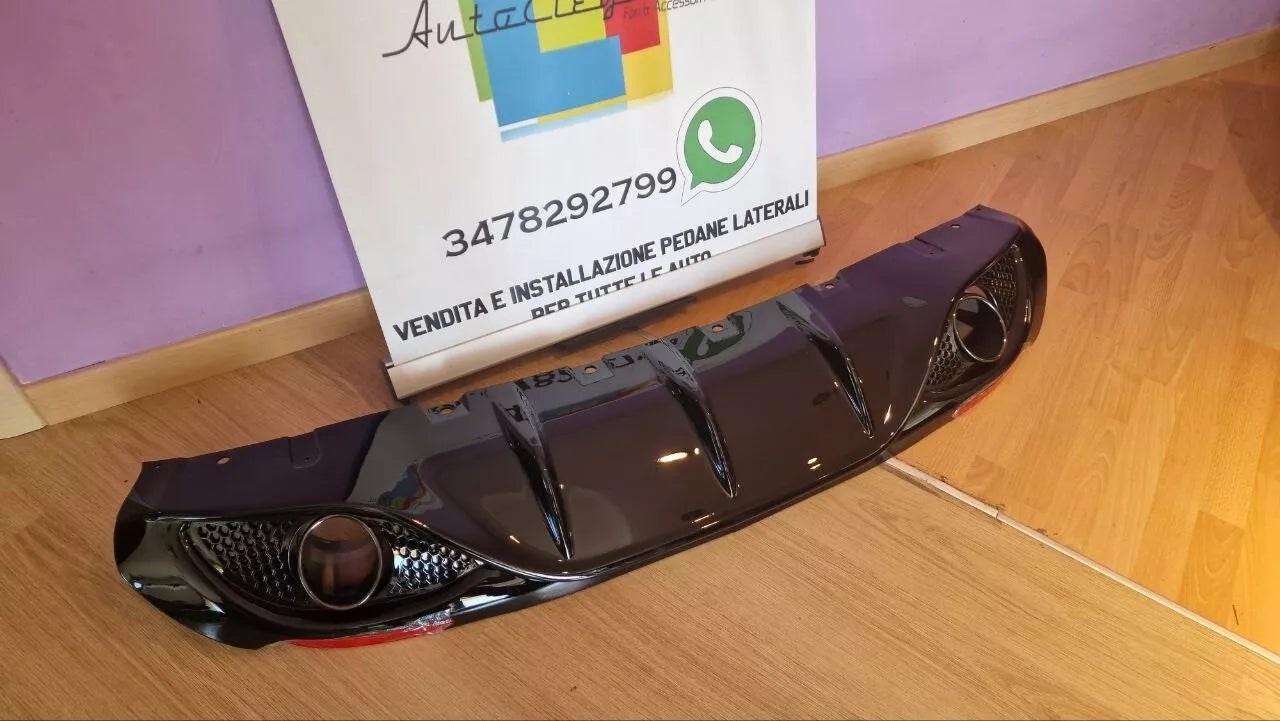 💎DIFFUSORE ADATTO PER GIULIA LOOK VELOCE NERO LUCIDO + TERMINALI NERI💎