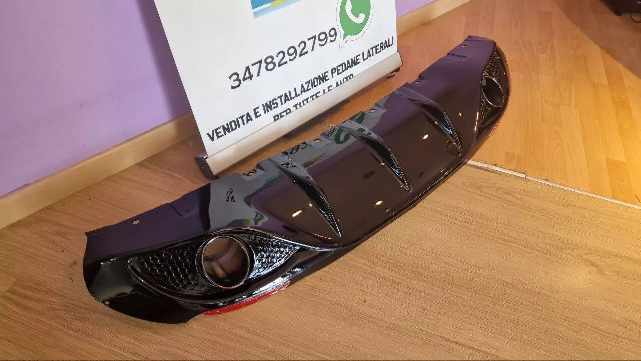 💎DIFFUSORE ADATTO PER GIULIA LOOK VELOCE NERO LUCIDO + TERMINALI NERI💎