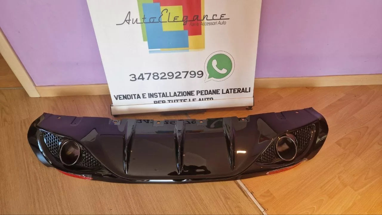 💎DIFFUSORE ADATTO PER GIULIA LOOK VELOCE NERO LUCIDO + TERMINALI NERI💎