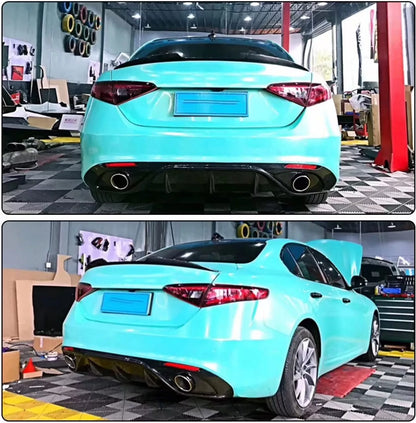 💎DIFFUSORE ADATTO PER GIULIA LOOK VELOCE NERO LUCIDO + TERMINALI NERI💎