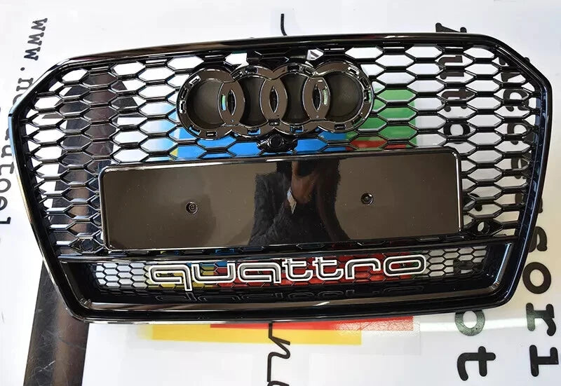 ⭐GRIGLIA ANTERIORE AUDI A6 4G C7 15-18 LIFT AVANT BERLINA CALANDRA RS6 NERA⭐