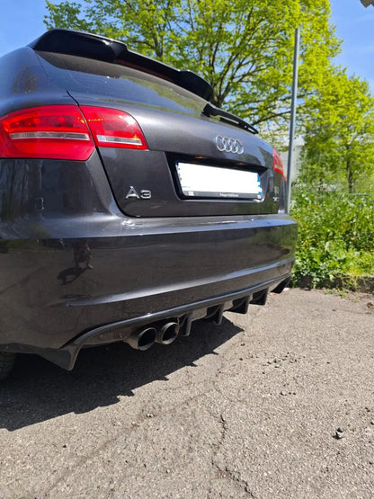 ⭐DIFFUSORE PER AUDI A3 S3 8P 08-12 SOTTO PARAURTI RS3 NERO LUCIDO ABS⭐