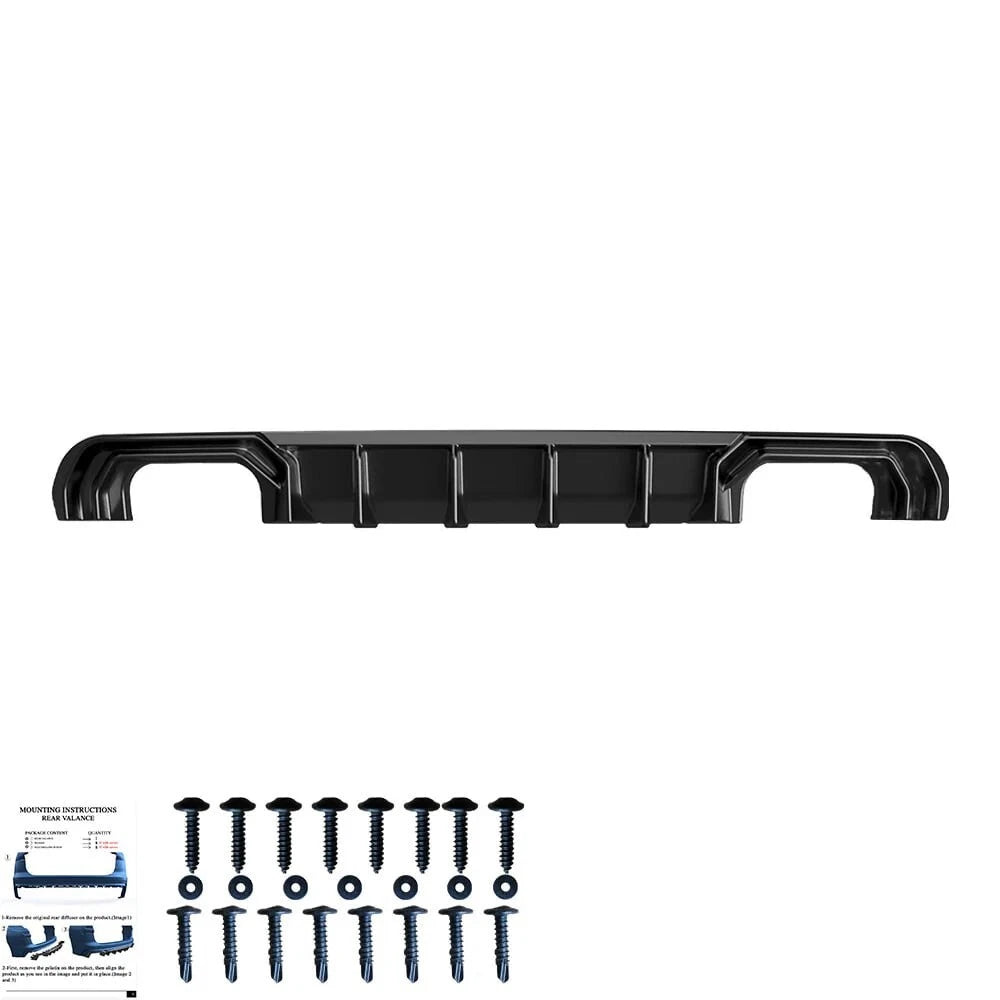 ⭐DIFFUSORE ADATTO PER AUDI A3 8V 2012-2016 SLINE S3 NERO LUCIDO 2+2⭐