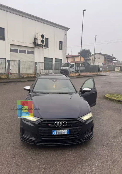 💥SPLITTER ADATTO PER AUDI A6 C8 2018+ S6 NERO SLINE LUCIDO💥