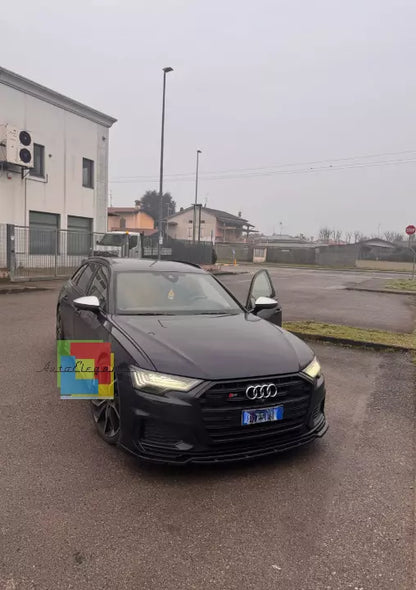 💥SPLITTER ADATTO PER AUDI A6 C8 2018+ S6 NERO SLINE LUCIDO💥