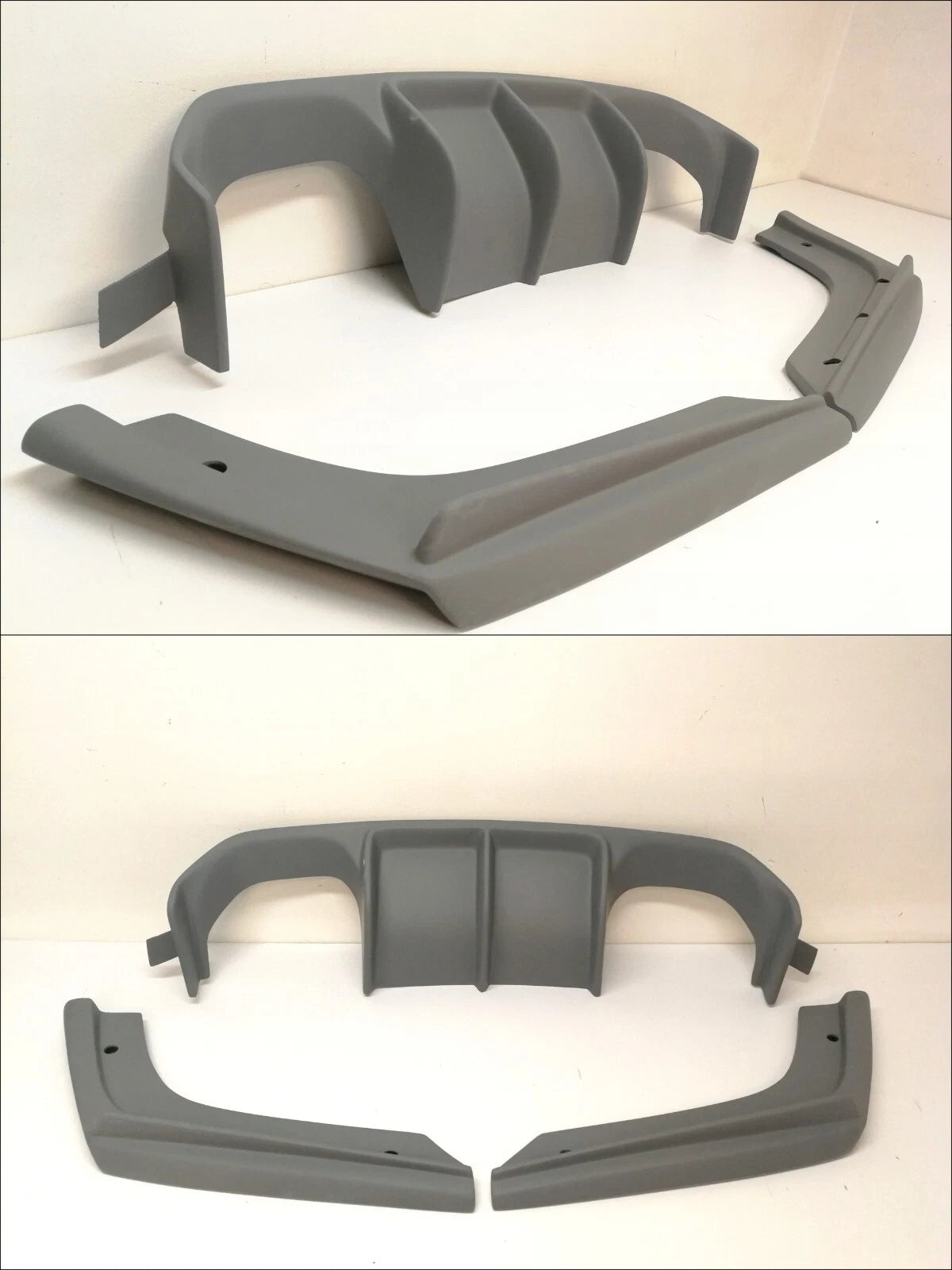 🔥DIFFUSORE POSTERIORE QUAD LOOK “V STYLE” PER BMW M3/M4 F80 F82 F83 (15–20)🔥