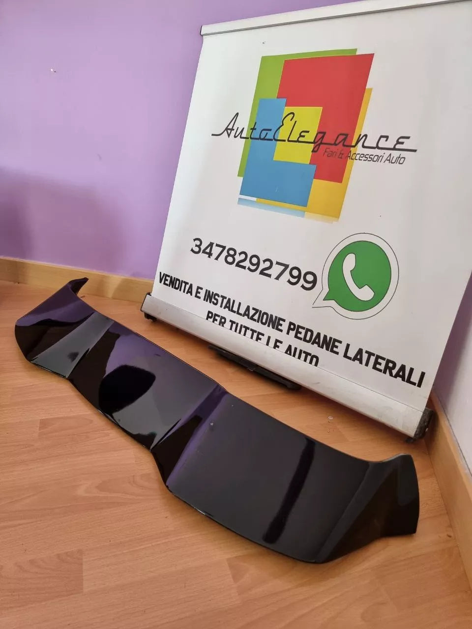 🔥0414 SPOILER TETTO NERO LUCIDO PER RENAULT CLIO 4 IV RS CUP 2012-2018🔥