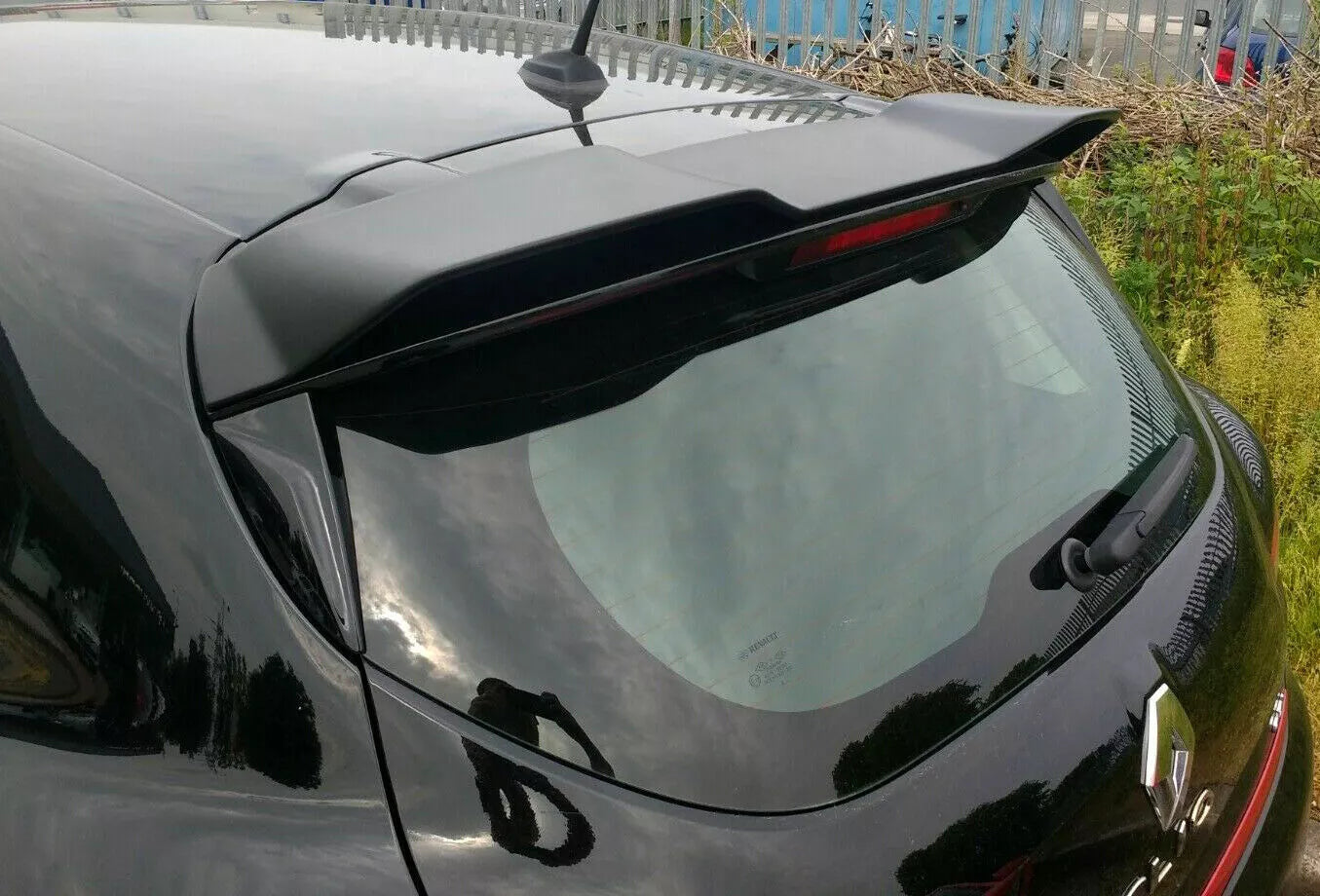 🔥0414 SPOILER TETTO NERO LUCIDO PER RENAULT CLIO 4 IV RS CUP 2012-2018🔥