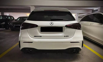 🔥0096 SPOILER ADATTO PER MERCEDES CLASSE A W177 AMG ABS NERO LUCIDO 🔥