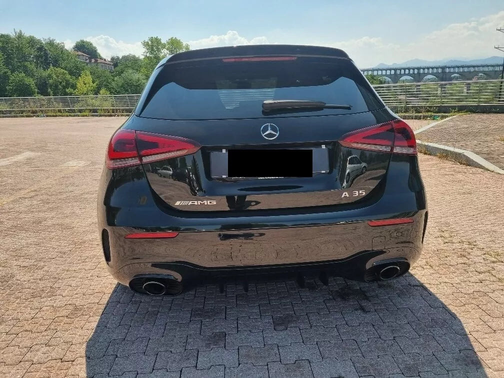 🔥0096 SPOILER ADATTO PER MERCEDES CLASSE A W177 AMG ABS NERO LUCIDO 🔥