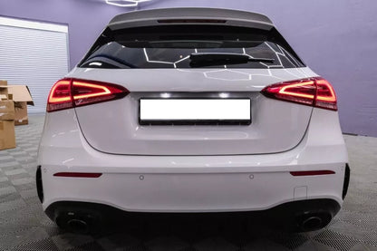 🔥0096 SPOILER ADATTO PER MERCEDES CLASSE A W177 AMG ABS NERO LUCIDO 🔥