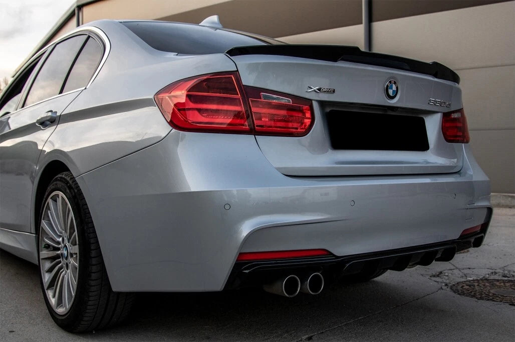 💎0144 SPOILER POSTERIORE PER BMW SERIE 3 F30 BERLINA M3 IN ABS NERO LUCIDO💎