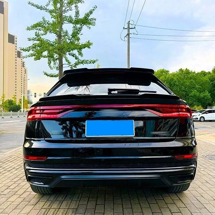 ✨1385 SPOILER POSTERIORE TETTO NERO LUCIDO ADATTO PER AUDI Q8 SQ8 SUV 2018+✨