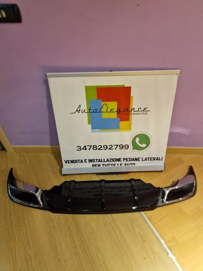 ✨0435 DIFFUSORE POSTERIORE ADATTO PER OPEL INSIGNIA B 2018+ LOOK NERO LUCIDO✨