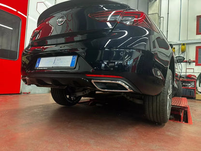 ✨0435 DIFFUSORE POSTERIORE ADATTO PER OPEL INSIGNIA B 2018+ LOOK NERO LUCIDO✨