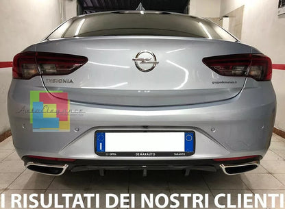 ✨0435 DIFFUSORE POSTERIORE ADATTO PER OPEL INSIGNIA B 2018+ LOOK NERO LUCIDO✨