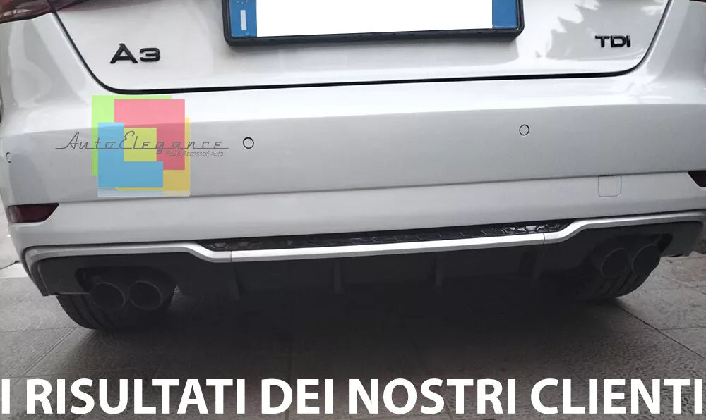 🔥0194 SOTTO PARAURTI PER AUDI A3 8V SPORTBACK 2016-2019 RESTYLING🔥
