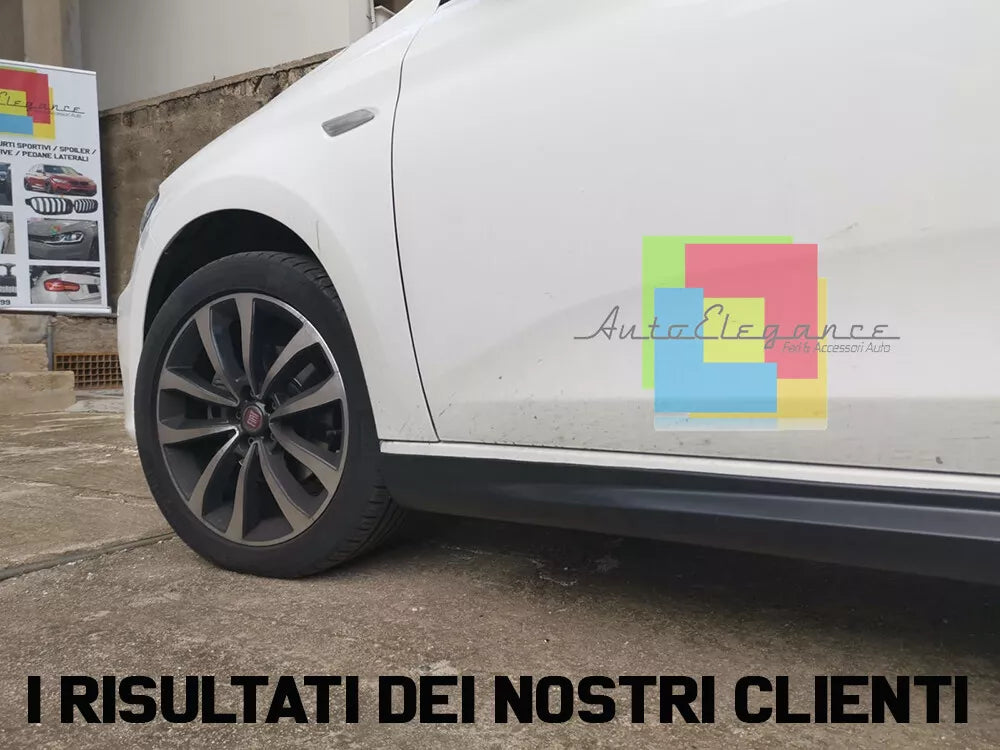 ⭐0074 MINIGONNE LATERALI SOTTO PORTA SPORTIVE ABS PER FIAT TIPO BERLINA 2015+⭐