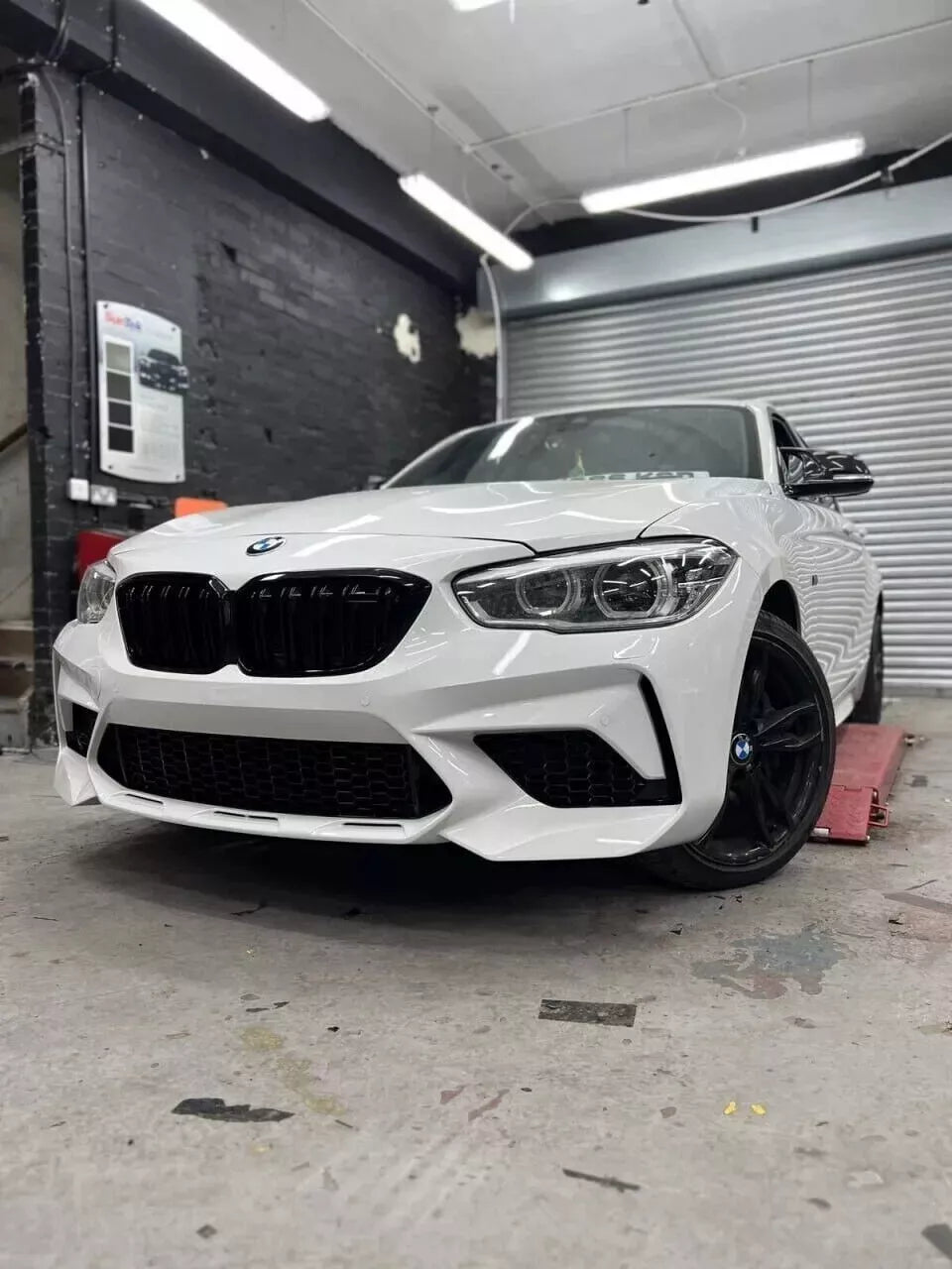 1527🔥PARAURTI ANTERIORE ADATTO PER BMW SERIE 1 F20 F21 2015-2019 M1 M2 DESIGN🔥