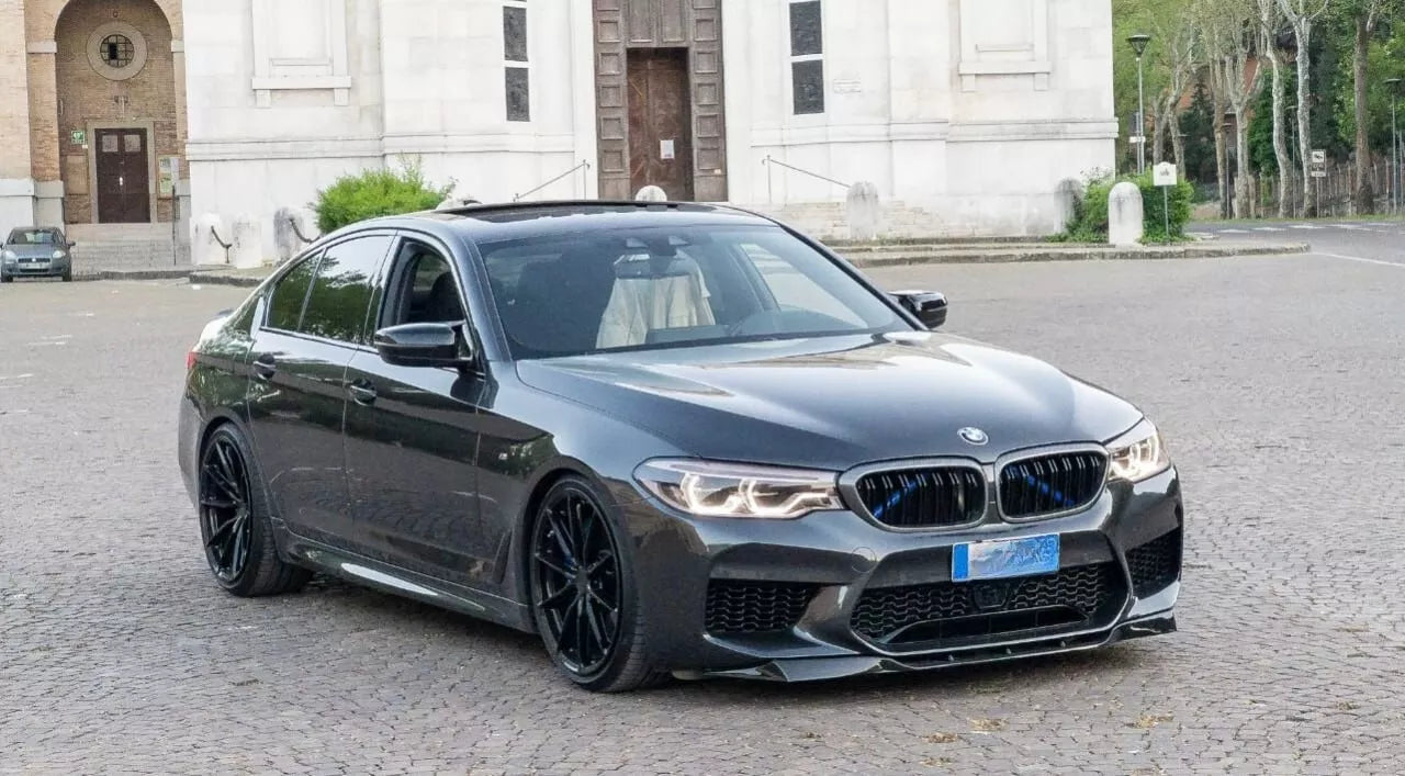 1009🔥SPLITTER PER BMW SERIE 5 F90 M5 (G30 G31) 2017-2020 LOOK NERO LUCIDO🔥