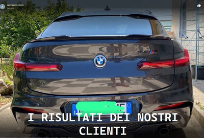 🔥0390 SPOILER BAGAGLIAIO ADATTO PER BMW X4 G02 2018+ LOOK M COMPETITION NERO🔥