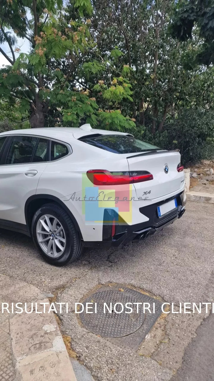 🔥0390 SPOILER BAGAGLIAIO ADATTO PER BMW X4 G02 2018+ LOOK M COMPETITION NERO🔥