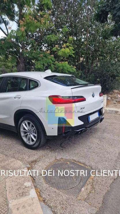 🔥0390 SPOILER BAGAGLIAIO ADATTO PER BMW X4 G02 2018+ LOOK M COMPETITION NERO🔥