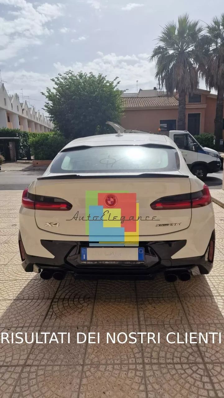 🔥0390 SPOILER BAGAGLIAIO ADATTO PER BMW X4 G02 2018+ LOOK M COMPETITION NERO🔥