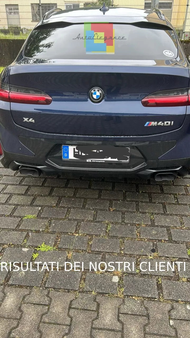🔥0390 SPOILER BAGAGLIAIO ADATTO PER BMW X4 G02 2018+ LOOK M COMPETITION NERO🔥
