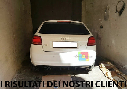 🔥⭐DIFFUSORE PER AUDI A3 S3 8P 08-12 SOTTO PARAURTI RS3  NERO LUCIDO ABS⭐🔥