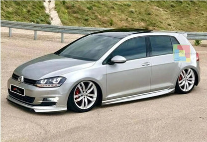 ⭐0074 MINIGONNE LATERALI SOTTO PORTA PER VW GOLF 7 2012-2019 DESIGN RLINE⭐