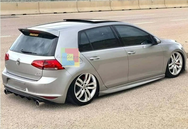 ⭐0074 MINIGONNE LATERALI SOTTO PORTA PER VW GOLF 7 2012-2019 DESIGN RLINE⭐
