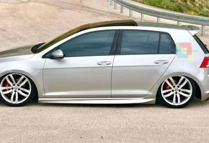 ⭐0074 MINIGONNE LATERALI SOTTO PORTA PER VW GOLF 7 2012-2019 DESIGN RLINE⭐
