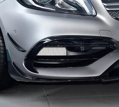 0065⭐ MERCEDES A W176 15-18 SPLITTER PER PARAURTI ANTERIORE AMG A45 ABS NERO ⭐