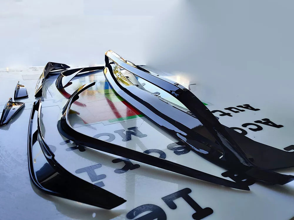 0065⭐ MERCEDES A W176 15-18 SPLITTER PER PARAURTI ANTERIORE AMG A45 ABS NERO ⭐