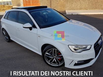 ✨MINIGONNE LATERALI AUDI A3 8V SPORTBACK SOTTO PORTA S3 SLINE ABS /PLASTIC 0964✨