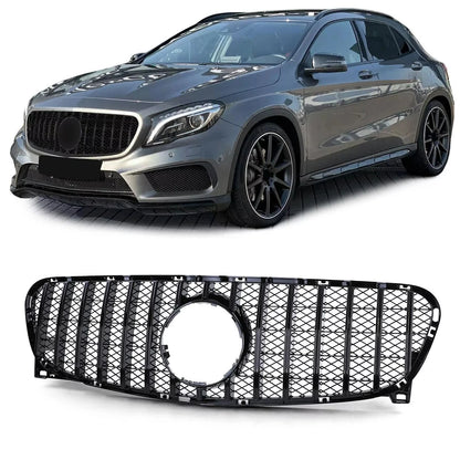 39433💎 GRIGLIA SPORTIVA NERA LUCIDA PER MERCEDES GLA X156 (2013–2016) 💎