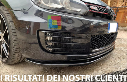 0248 🔥VW GOLF 6 VI GTI SPLITTER SOTTO PARAURTI ANTERIORE NERO LUCIDO🔥