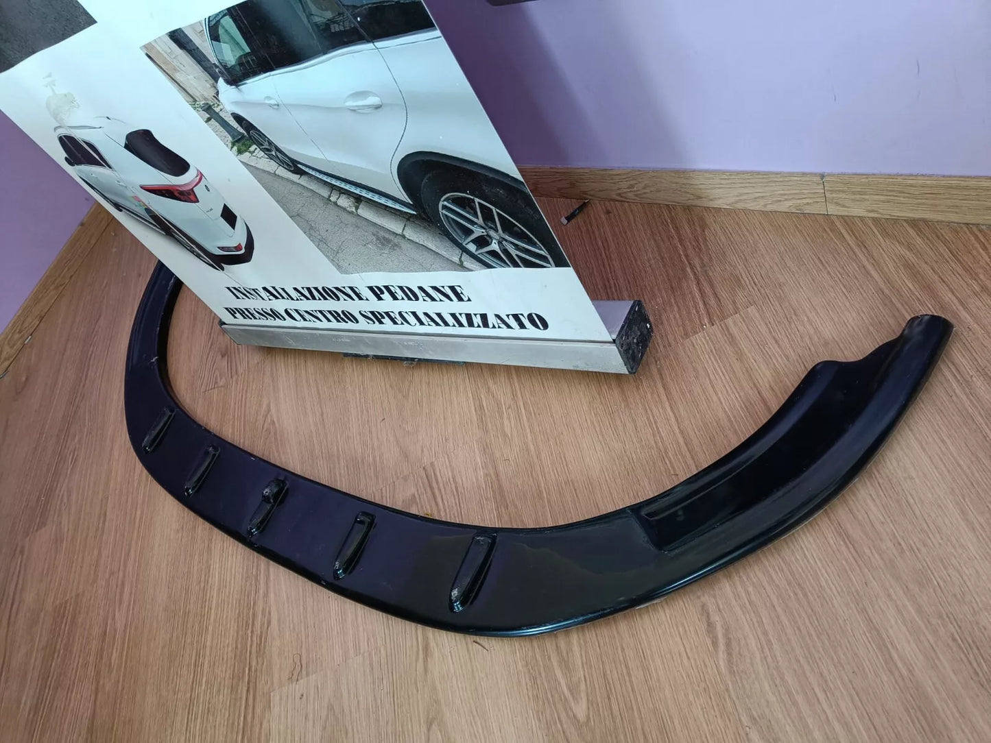 0248 🔥VW GOLF 6 VI GTI SPLITTER SOTTO PARAURTI ANTERIORE NERO LUCIDO🔥