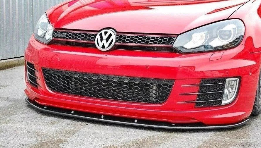 0248 🔥VW GOLF 6 VI GTI SPLITTER SOTTO PARAURTI ANTERIORE NERO LUCIDO🔥