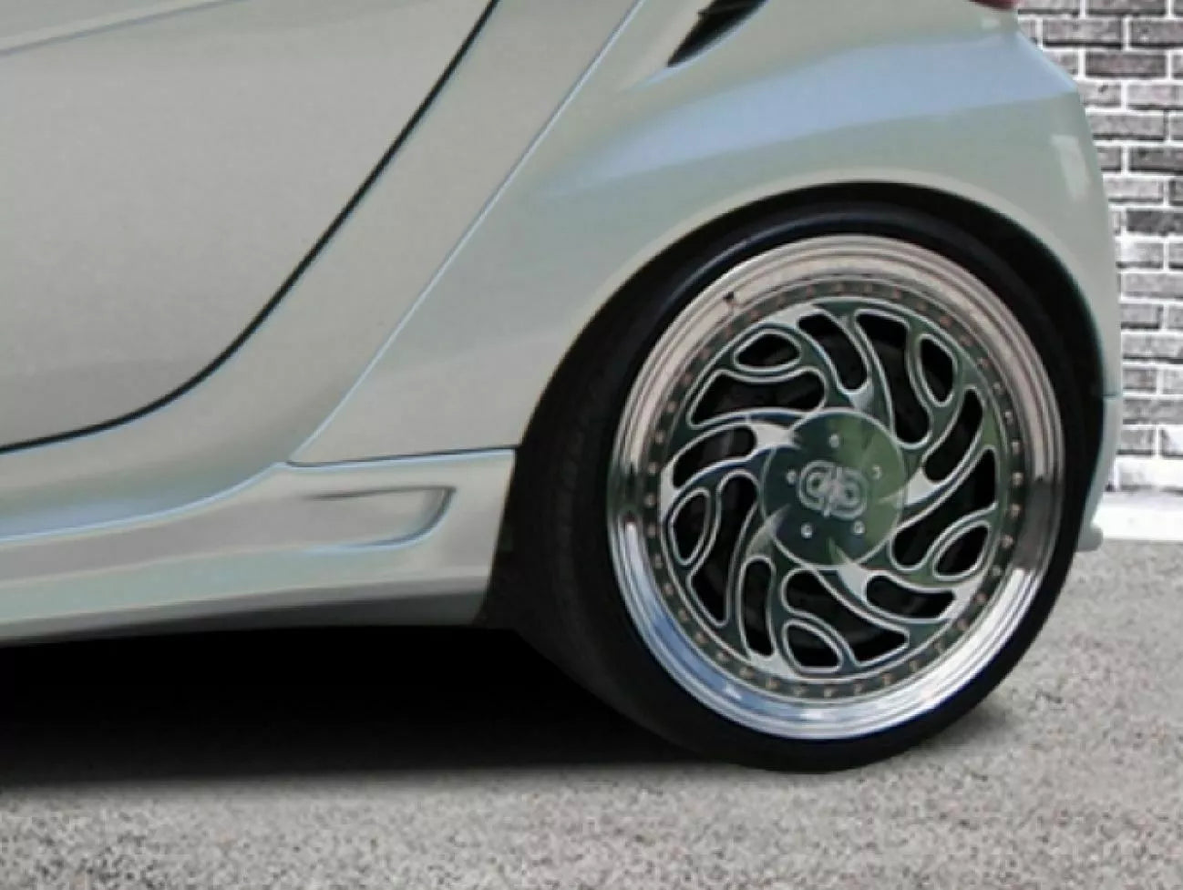 2261🔥MINIGONNE ADATTO PER SMART 451 LOOK BRABUS GREZZE🔥