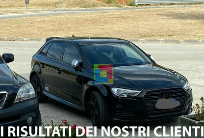 0121🔥MINIGONNE LOOK AERO NERO LUCIDO ADATTE PER AUDI A3 8V DESIGN SPORTIVO🔥