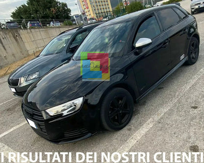 0121🔥MINIGONNE LOOK AERO NERO LUCIDO ADATTE PER AUDI A3 8V DESIGN SPORTIVO🔥
