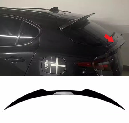 ✨SPOILER POSTERIORE PER ALFA ROMEO STELVIO 2016+ ALA AGGIUNTIVA NERO LUCIDO✨