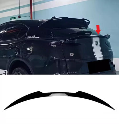✨SPOILER POSTERIORE PER ALFA ROMEO STELVIO 2016+ ALA AGGIUNTIVA NERO LUCIDO✨