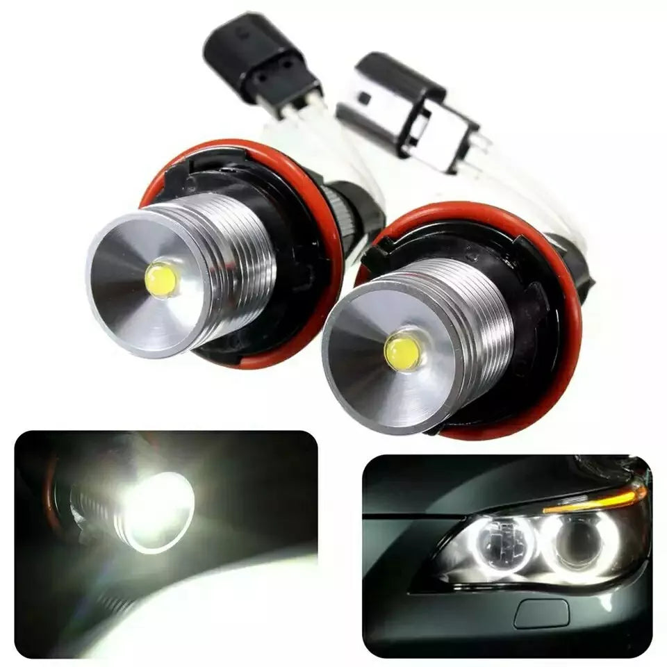 💕 LAMPADE LED Angel Eyes BMW Serie 5 E39 Anelli Bianco 6000K CANBUS 💕