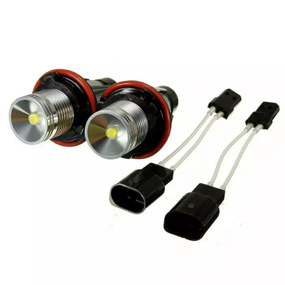 💕 LAMPADE LED Angel Eyes BMW Serie 5 E39 Anelli Bianco 6000K CANBUS 💕