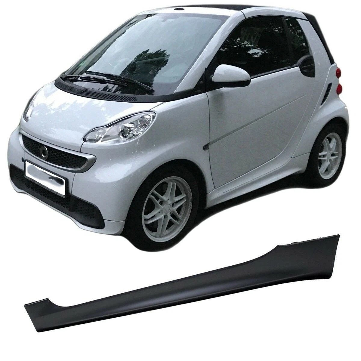 🔥MINIGONNE LATERALI ADATTO PER SMART FORTWO 451 PORTA ANTERIORE SINISTRA🔥