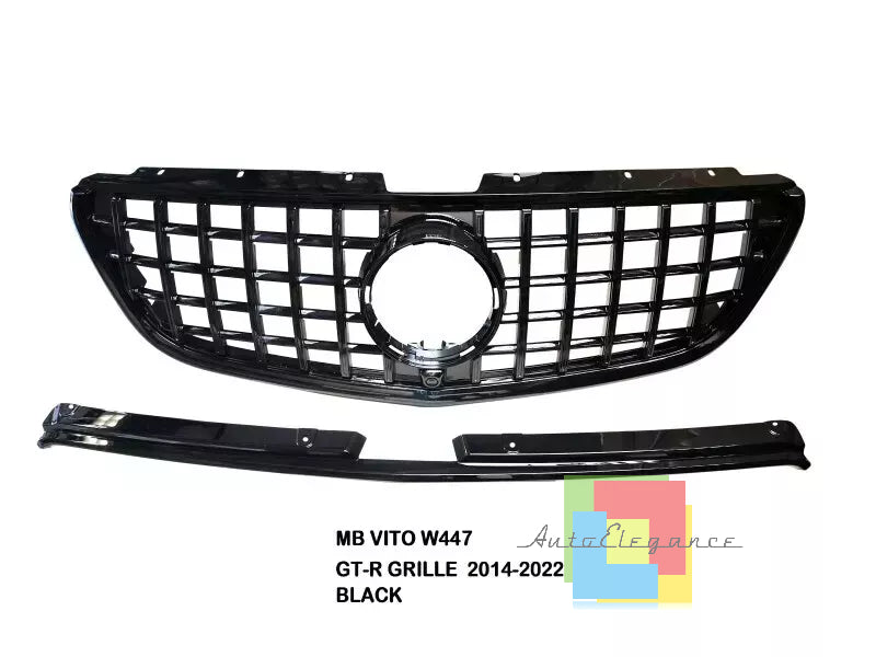🔥Griglia PANAMERICANA  Nero Lucido ADATTA PER Mercedes Vito W447 14-19🔥